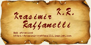 Krasimir Raffanelli vizit kartica